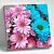 Картина по номерам 30Х30 Разноцветные хризантемы