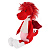 Мягкая игрушка Дракон Руби в шарфике и валенках 25см