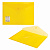Папка-конверт с кнопкой BRAUBERG А4 до 100л прозрачная желтая СВЕРХПРОЧНАЯ 0,18 мм