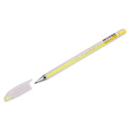 Ручка гелевая CROWN желтая Pastel