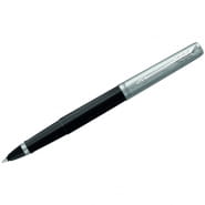 Ручка роллер PARKER Jotter Black Chrome черная 0,8мм