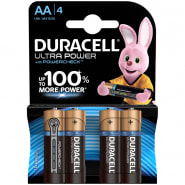 Батарейка Duracell UltraPower AA (LR06) алкалиновая 4BL