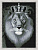 Мозаичная картина на подрамнике 50х65 Чёрно-белый Лев