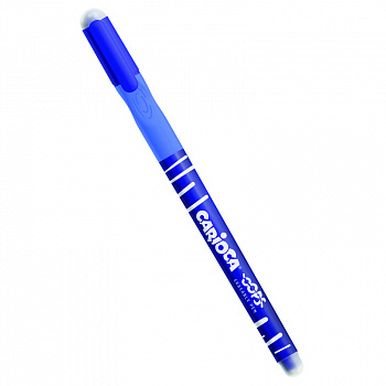 Ручка гелевая стираемая Carioca OOPS синяя 0,7мм