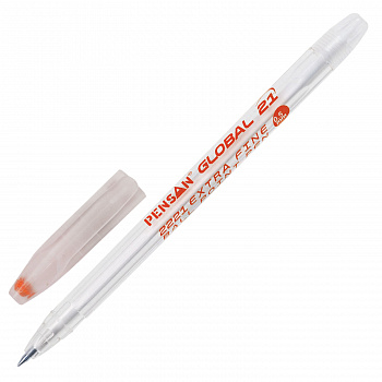 Ручка шариковая масляная PENSAN Global-21 0,5 мм красная