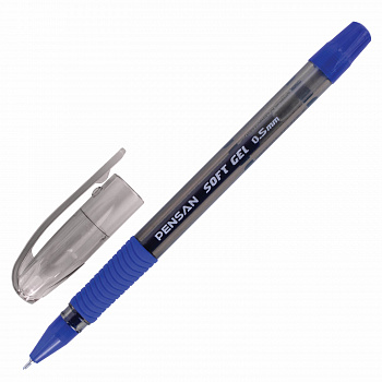 Ручка гелевая с грипом 0,5 PENSAN Soft Gel Fine 2420/12 синяя