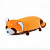 Мягкая игрушка Смол Тойс Панда-валик красная 50см