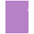 Папка-уголок СТАММ А4 150мкм пластик прозрачная фиолетовая