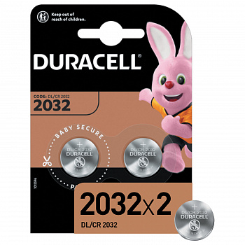 Батарейки DURACELL CR2032 литиевые КОМПЛЕКТ 2 шт