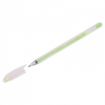 Ручка гелевая CROWN зелёная Pastel