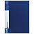 Папка с металлическим скоросшивателем и внутренним карманом BRAUBERG Contract синяя до 100л 0,7мм