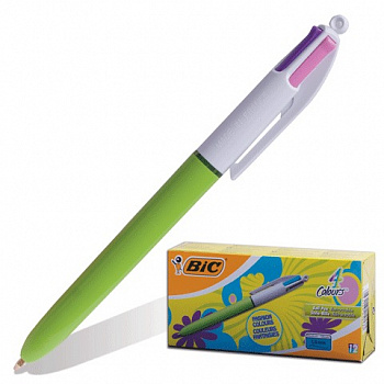 Ручка шариковая автоматическая BIC 4 Colours 4-цветная 0,32 мм