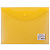 Конверт кнопка BRAUBERG А5 прозрачная  желтая