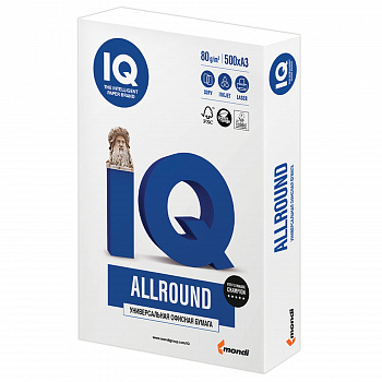 Бумага офисная IQ ALLROUND А3 80г/м2 500л марка В