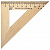 Треугольник деревянный угол 45 11см