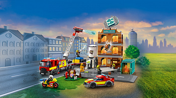 Лего Город Пожарная команда
