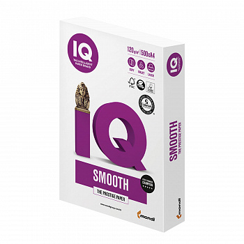 Бумага для офисной техники IQ Smooth А4 марка A+ 120 г/кв.м 500 листов