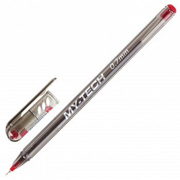 Ручка шариковая масляная PENSAN My-Tech красная 0,7 мм