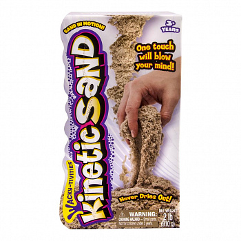 Песок для лепки Kinetic sand коричневый 910 гр