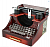 Сувенир-шкатулка Печатная машинка Darvish музыкальная 
