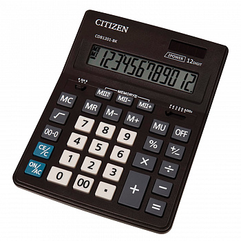 Калькулятор настольный CITIZEN BUSINESS LINE CDB1201BK 12 разрядов