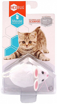 Игрушечный микроробот Mouse Cat Toy белый