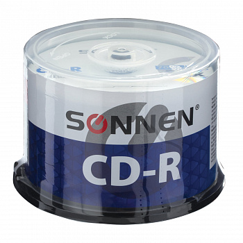 Диски CD-R SONNEN 700 Mb 52x Cake Box