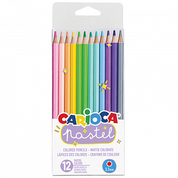 Карандаши цветные 12цв Carioca Pastel
